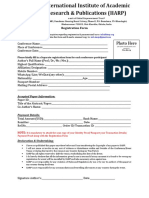 Registration Form IIARP