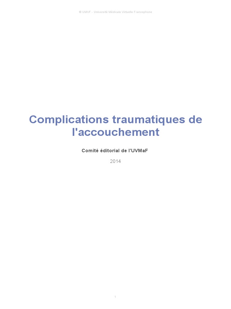 Cours | PDF | Accouchement | Vagin