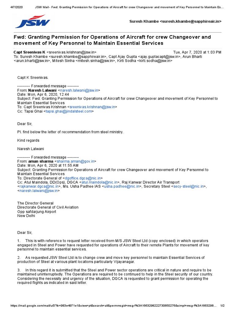 Aircraft Operations for Essential Services | PDF | Transport | Aviation
