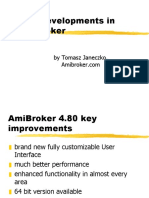 New Developments in Amibroker: by Tomasz Janeczko