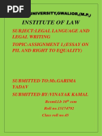 PIL and Right to Equality