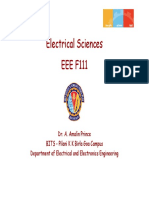 Electrical Sciences EEE F111