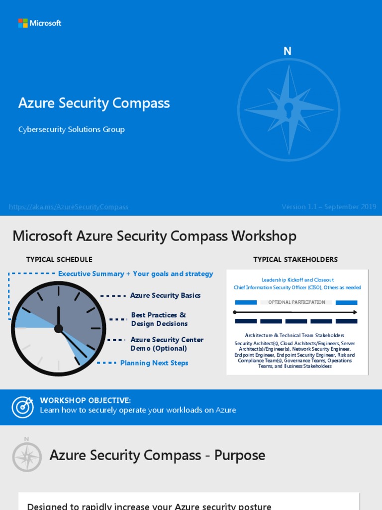 Azure Security Compass v1.1 - Presentation | PDF | Microsoft Azure ...