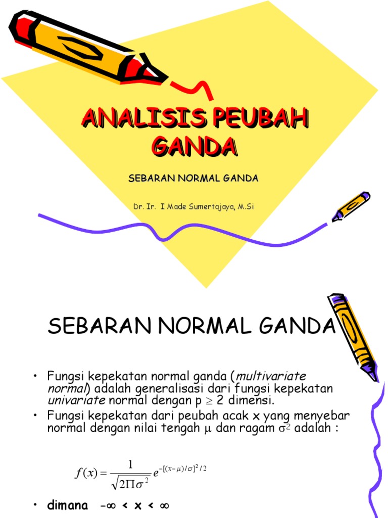 Analisis Sebaran Normal Ganda | PDF