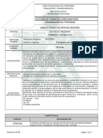  Programa de Formación Complementaria ESPECIES MNOERES