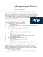 Construction Delays Analysis Methods-Muhammad Anamul