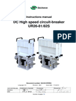 DC High Speed Circuit-Breaker UR26-81/82S: Instructions Manual