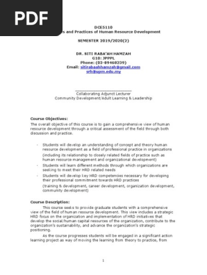 COURSE OUTLINE