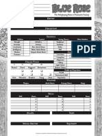 Blue - Rose - Charsheet TRUE20 Version PDF