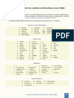 Annexe E - Liste Des Symboles Mathematiques Usuels LaTeX PDF