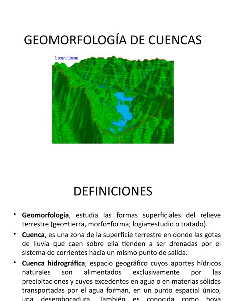 Geomorfología de Cuencas Hidrográficas | PDF | Cuenca de drenaje | Longitud