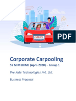 Corporate Car Pooling Business Proposal Document