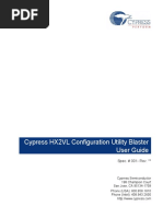 Cypress HX2VL Configuration Utility Blaster User Guide: Spec. # 001-Rev.