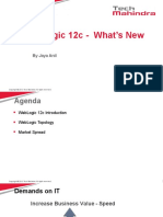 Weblogic 12C - What'S New: by Jaya Anil