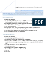 Mailings Tab: This Tab Contains All The Mailing Options That Were in Previous Versions of Word, in A Much Easier Format