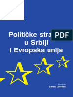 Politicke Stranke U Srbiji I Evropska Unija PDF