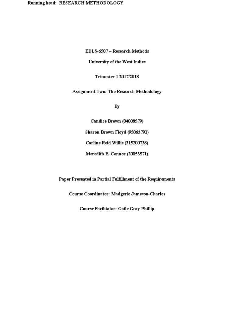 Edsl6507 - Assignment 2 - Group 6 | PDF | Survey Methodology | Statistics