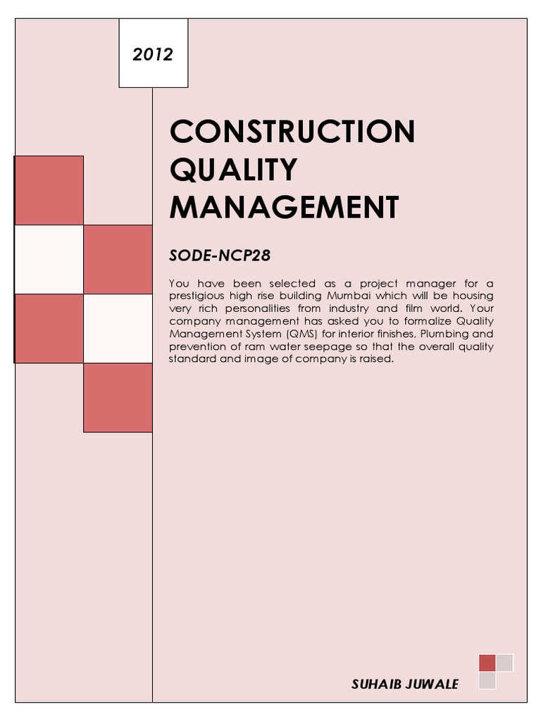 Construction Quality Management System | PDF | Concrete | Specification ...