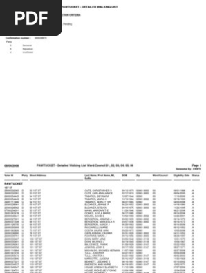 Pawt Walking List Elections Voting - 