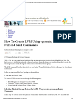 How To Create LVM Using Vgcreate, Lvcreate, and Lvextend lvm2 Commands