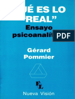 Gerard Pommier - Que Es Lo Real PDF