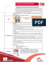 340 Reunión Diaria Pre Inicio - 20180309 Reporte de Incidentes