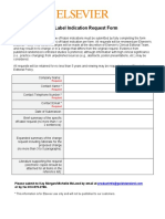 Off-Label Indication Request Form: Required