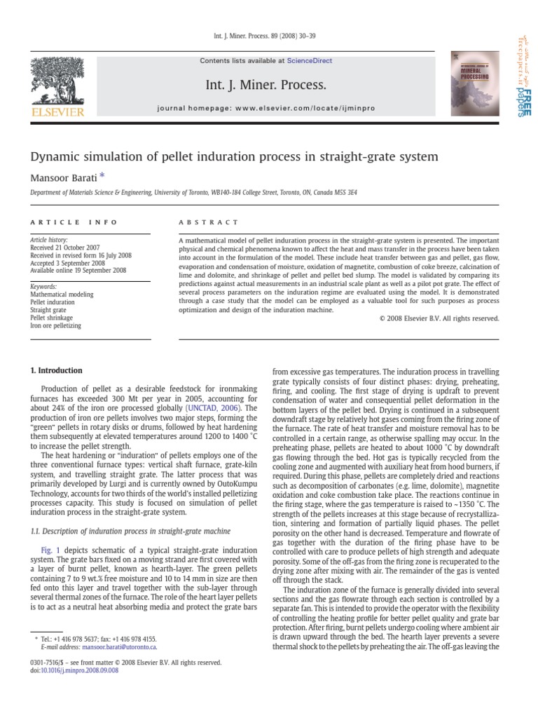 Barati - 2008 - Dynamic Simulation of Pellet Induration Process in ...