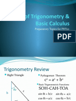 Review of Trigonometry & Basic Calculus