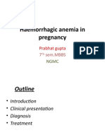 Haemorrhagic Anemia in Pregnancy