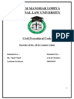 Dr. Ram Manohar Lohiya National LAW University: Civil Procedural Code