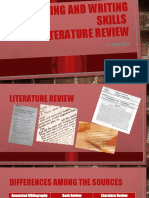Reading and Writing Skills Literature Review
