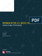Women in The U.S. Music Industry: Obstacles and Opportunities