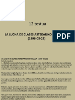 12.testua - La Lucha de Clases Astekariko Artikulua - PowerPoint