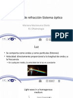 Principios de Refracción-Sistema Óptico