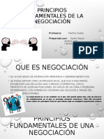 Principios básicos de la negociación