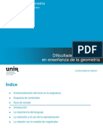 Didáctica de La Geometría - Tema 7. Dificultades y Obstáculos en Enseñanza de La Geometría. Autor: Ignacio Carlos Maestro Cano.