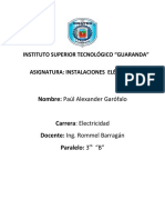 Mantenimiento de Instalaciones Eléctricas Domiciliarias