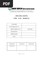 Specifications For LCD Module