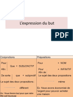 L'expression Du But (I)