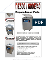 Empacadoras Al Vacio dz500 e A 40 Kramer Catalogo Espanol PDF