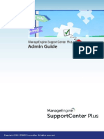 ManageEngine SupportCenterPlus 7.9 Help AdminGuide