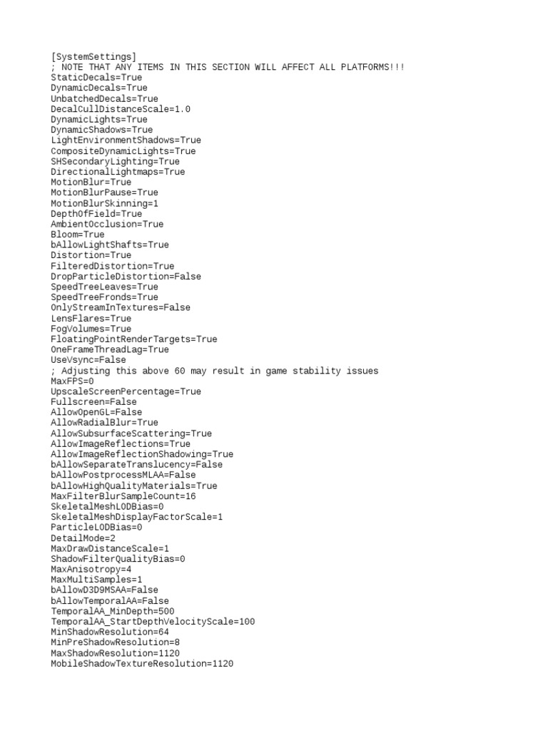 Base System Settings PDF Shader Ios