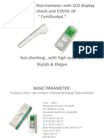 Infrared Laser Thermometer With LCD Display Fast Check Anti COVID-19 " Certificated "