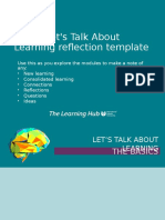Let's Talk About Learning Reflection Template