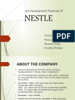 Training and Development Practices of NESTLE Updated