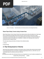 Sizing of Steam Lines PDF