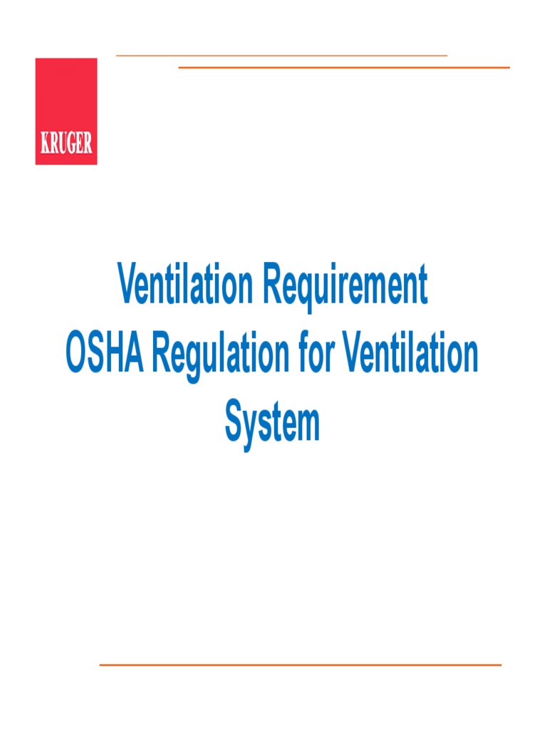 OSHA Ventilation Requirement Guide PDF Ventilation (Architecture