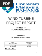 Wind Turbine Project Report