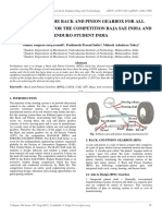 Designing of The Rack and Pinion Gearbox For All Terrain Vehicle For The Competition Baja Sae India and Enduro Student India